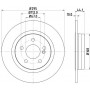 8DD 355 119-421 HELLA PAGID Гальмівний диск