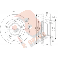 78RBD10180 R BRAKE Гальмівний диск