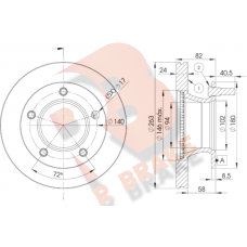 78RBD10180 R BRAKE Гальмівний диск