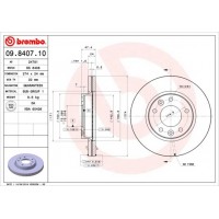 09.8407.10 BREMBO Гальмівний диск