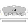 BP2928 BREMSI Комплект гальмівних колодок дисковий гальм