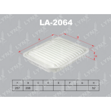 LA-2064 LYNXauto Повітряний фільтр