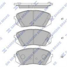 SP1682 Hi-Q Комплект гальмівних колодок дисковий гальм