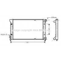 VNA2041 AVA QUALITY COOLING Радіатор охолодження двигуна