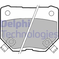 LP1057 DELPHI Комплект гальмівних колодок дисковий гальм