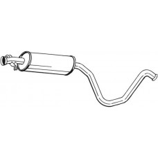 281-831 BOSAL Середній глушник вихлопних газів