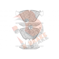 RB1940-203 R BRAKE Комплект гальмівних колодок дисковий гальм