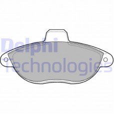 LP1592 DELPHI Комплект гальмівних колодок дисковий гальм