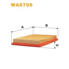 WA6706 WIX FILTERS Повітряний фільтр
