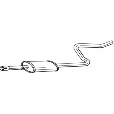 281-283 BOSAL Середній глушник вихлопних газів