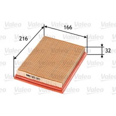 585083 VALEO Повітряний фільтр