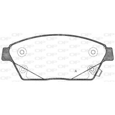 BPA1431.02 OPEN PARTS Комплект гальмівних колодок дисковий гальм