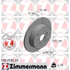 590.2585.20 ZIMMERMANN Гальмівний диск