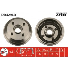 DB4296B TRW Гальмівний барабан