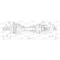 DRS6202.00 OPEN PARTS Привідний вал