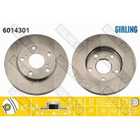 6014301 GIRLING Гальмівний диск