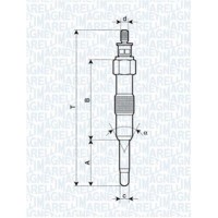 062581201304 MAGNETI MARELLI Свічка розжарювання