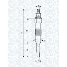 062581201304 MAGNETI MARELLI Свічка розжарювання