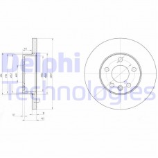 BG3415 DELPHI Гальмівний диск