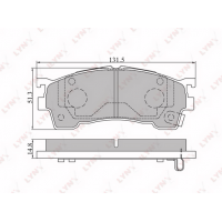BD-5101 LYNXauto Комплект гальмівних колодок дисковий гальм