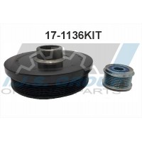 17-1136KIT IJS GROUP Комплект ремінних шківів колінчастий вал