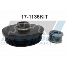 17-1136KIT IJS GROUP Комплект ремінних шківів колінчастий вал