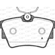 BPA0591.10 OPEN PARTS Комплект гальмівних колодок дисковий гальм