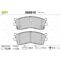 598910 VALEO КомплеК т гальмівних колодок, дискове гальмо