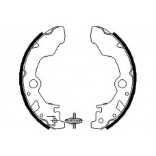 KBS-8405 KAVO PARTS Комплект гальмівних колодок
