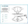 C11CR1083 CWORKS Комплект гальмівних колодок дисковий гальм