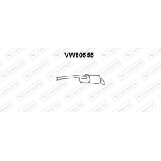 VW80555 VENEPORTE Глушник вихлопних газів кінцевий