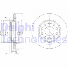 BG3674C DELPHI Гальмівний диск