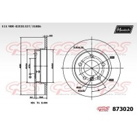 873020 MAXTECH Гальмівний диск