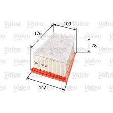 585026 VALEO Повітряний фільтр