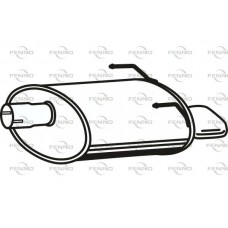 P22022 FENNO Глушник вихлопних газів кінцевий