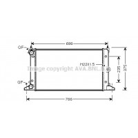 VNA2188 AVA QUALITY COOLING Радіатор охолодження двигуна