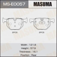 MS-E0057 MASUMA Комплект гальмівних колодок