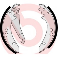 S 50 514 BREMBO Комплект гальмівних колодок