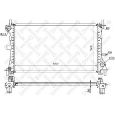 10-25130-SX STELLOX Радіатор охолодження двигуна