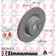 150.2945.52 ZIMMERMANN Гальмівний диск
