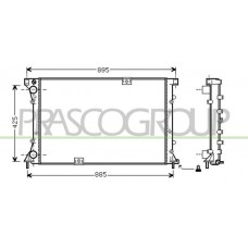 DS950R002 PRASCO Радіатор охолодження двигуна
