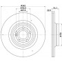 8DD 355 132-321 HELLA PAGID Гальмівний диск