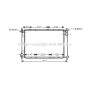 DN2250 AVA QUALITY COOLING Радіатор охолодження двигуна