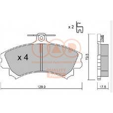 704-12065P IAP QUALITY PARTS Комплект гальмівних колодок дисковий гальм