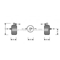 CND163 AVA QUALITY COOLING Осушувач кондиціонера
