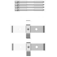 MBA1694 MINTEX Комплектуючі колодки дискового гальма
