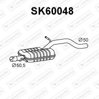 SK60048 VENEPORTE Предглушник вихлопних газів