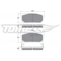 TX 14-95 TOMEX Brakes Комплект гальмівних колодок дисковий гальм