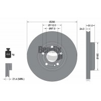 BDS2086HC BENDIX Braking Гальмівний диск