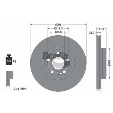 BDS2086HC BENDIX Braking Гальмівний диск